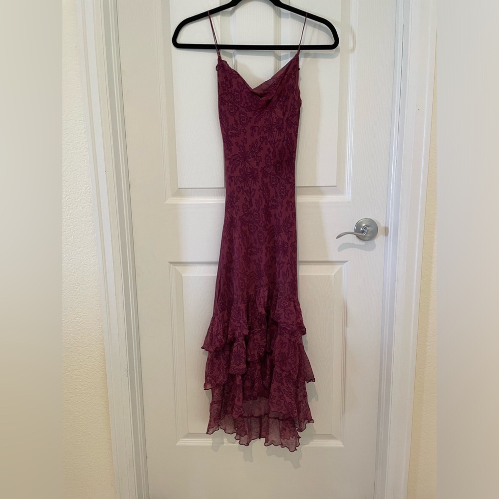 Betsey Johnson Floral Pattern Ruffle Dress